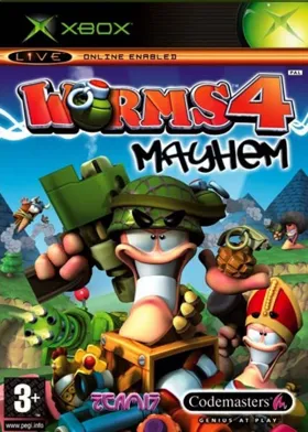 Worms 4 Mayhem (USA) box cover front